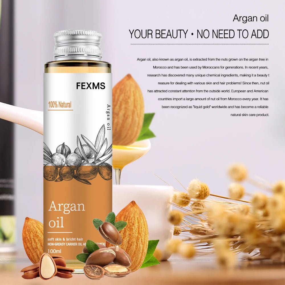 Organic Argan Oil – 100% Pure, Cold-Pressed & Virgin for Hair, Skin & Nails