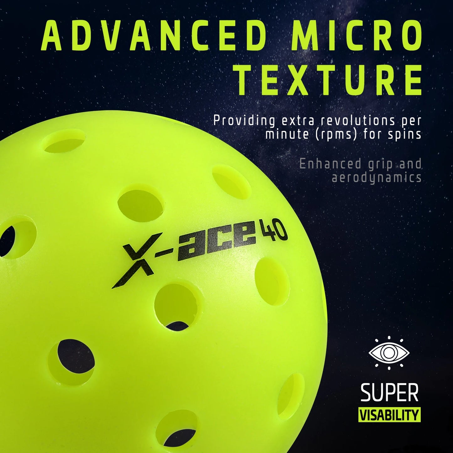 Haru Lite AMA Sport X-ACE Pickleballs