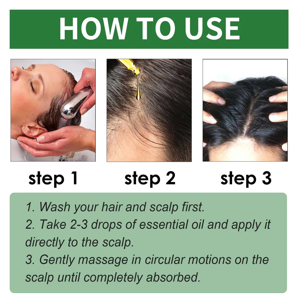 Organic Rosemary Mint Hair Oil – Natural Hair Growth & Scalp Treatment