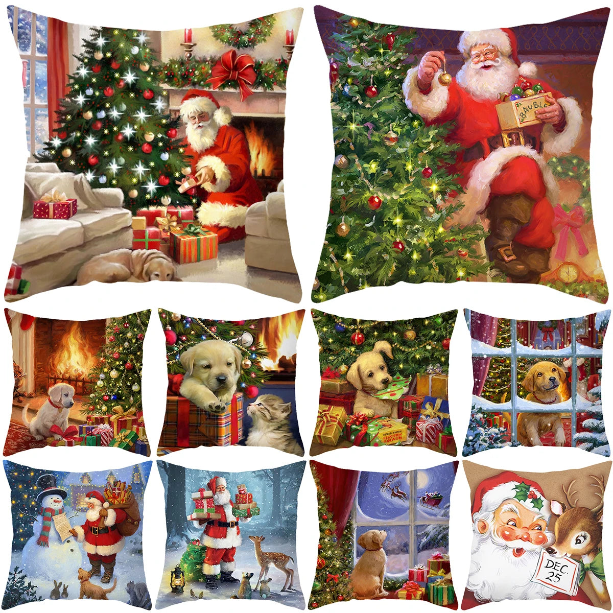 Stylish Christmas Cushion Covers | Festive Throw Pillows for Holiday Decor