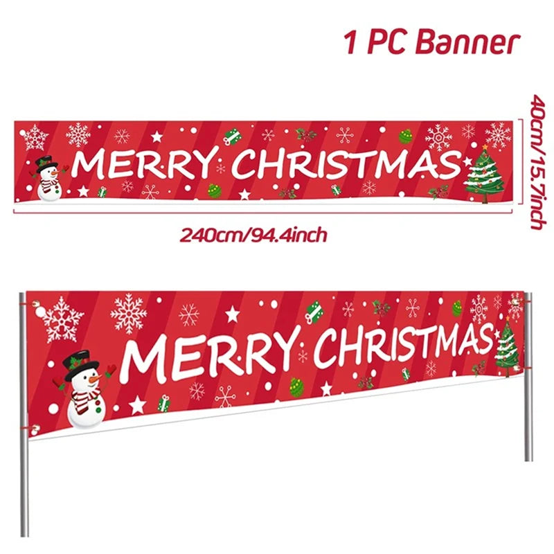 Merry Christmas Outdoor Banner