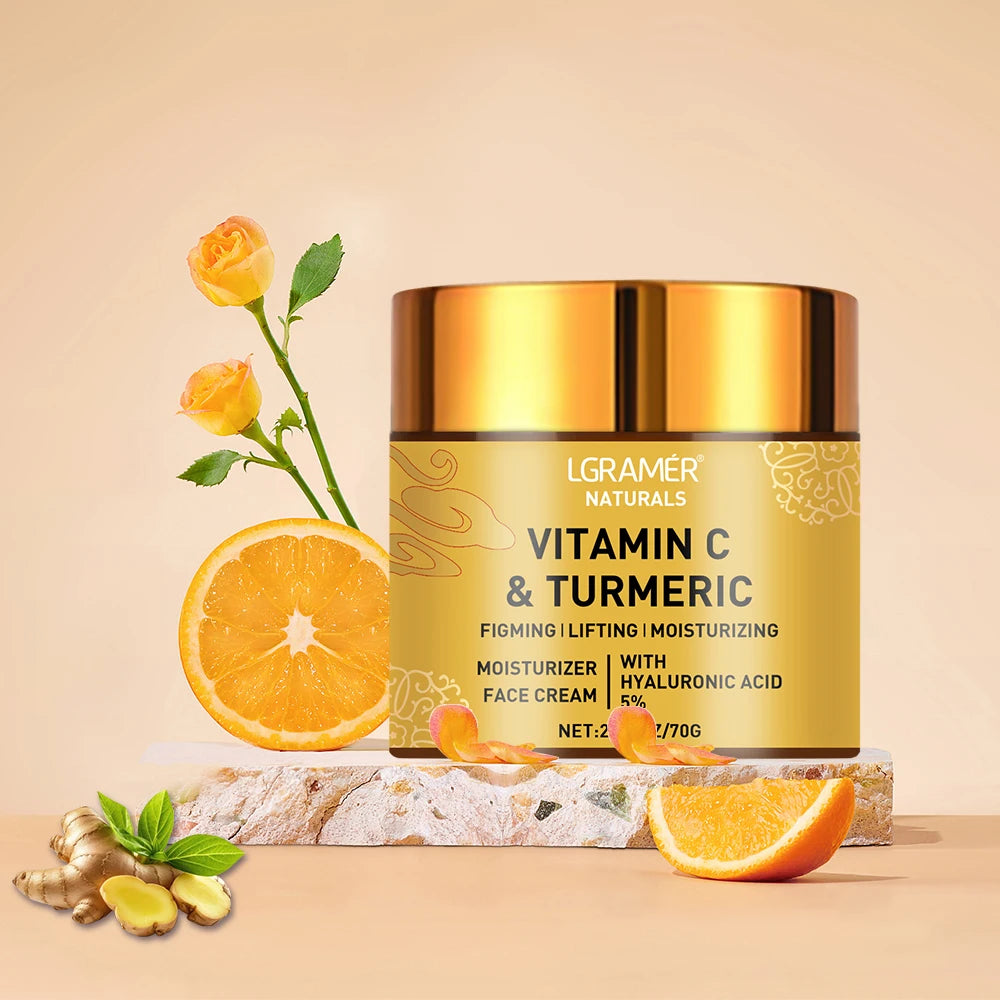 Turmeric & Vitamin C Face Cream – Brighten, Hydrate & Revitalize Your Skin