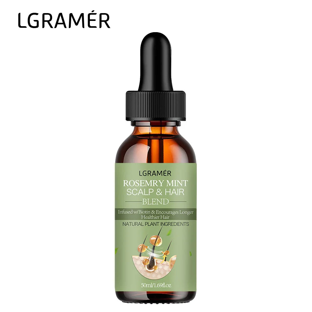 Organic Rosemary Mint Hair Oil – Natural Hair Growth & Scalp Treatment
