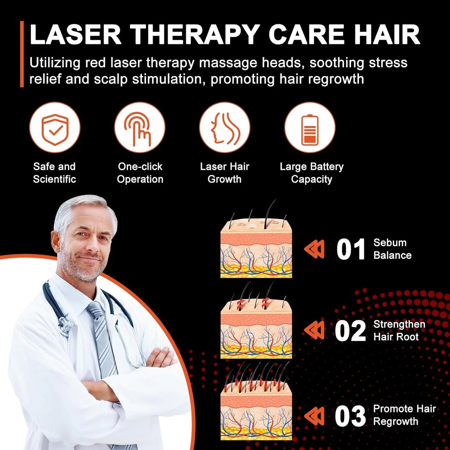 Electric Laser Hair Growth Comb