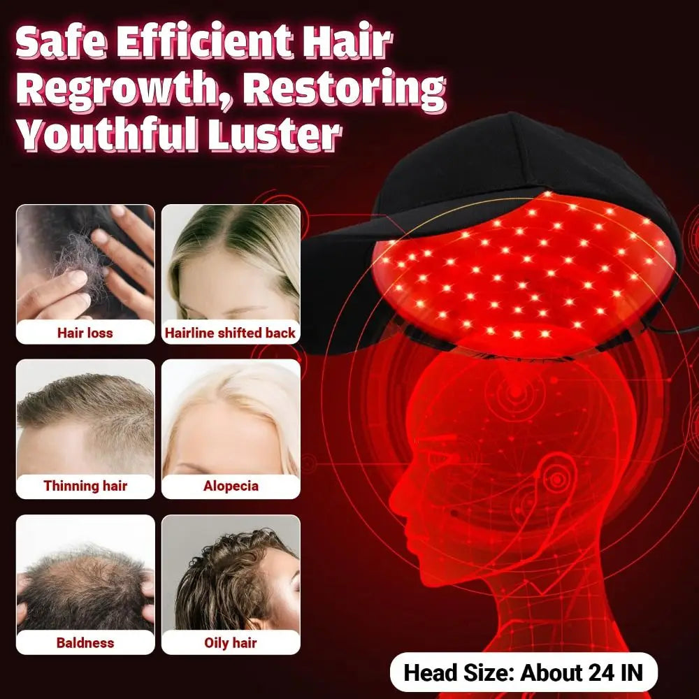 Laser Red Light Therapy Hair Growth Cap – At-Home Hair Regrowth Treatment