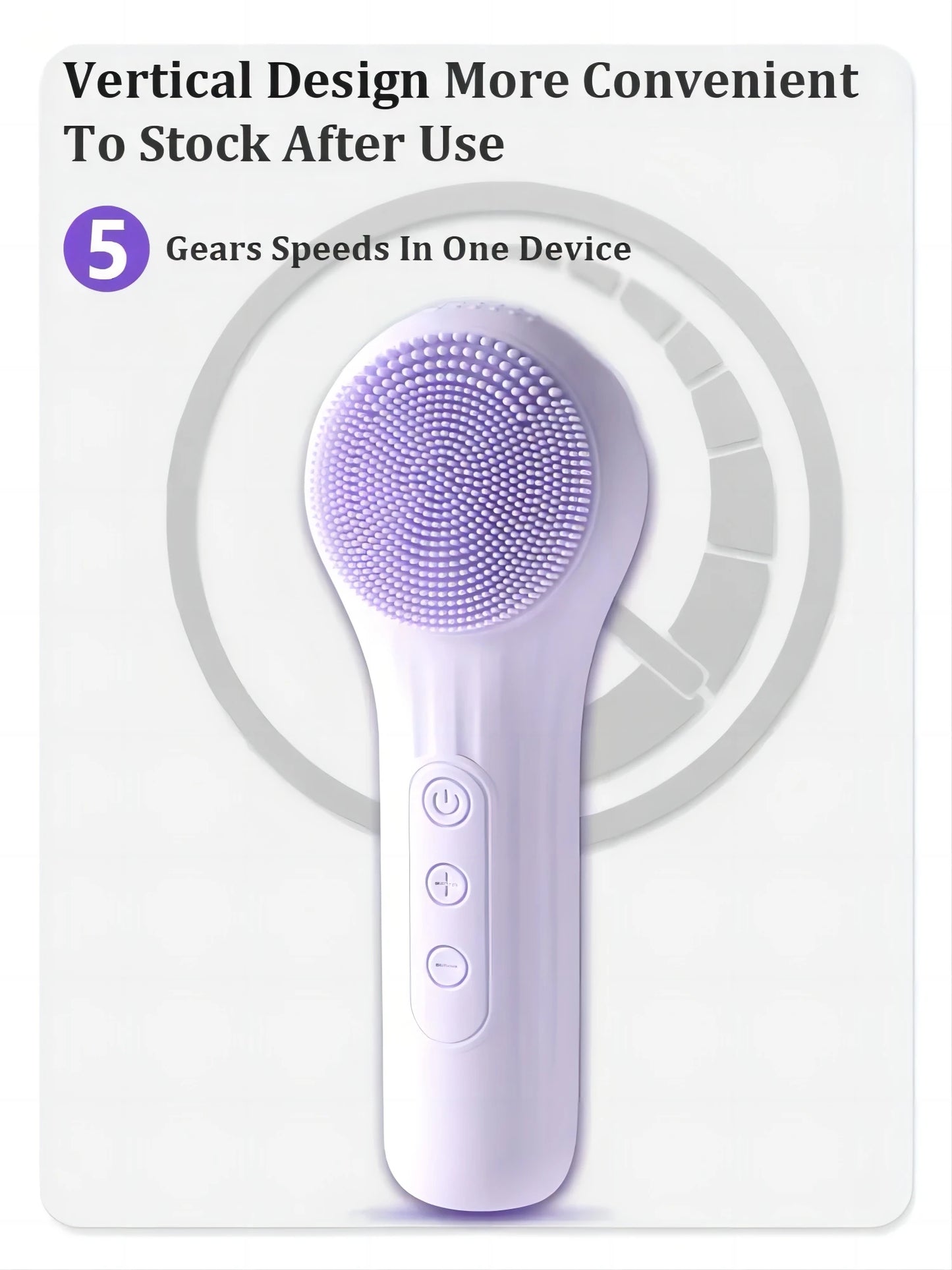 Sonic Facial Cleansing Brush – Rechargeable & Deep Cleansing for Radiant Skin