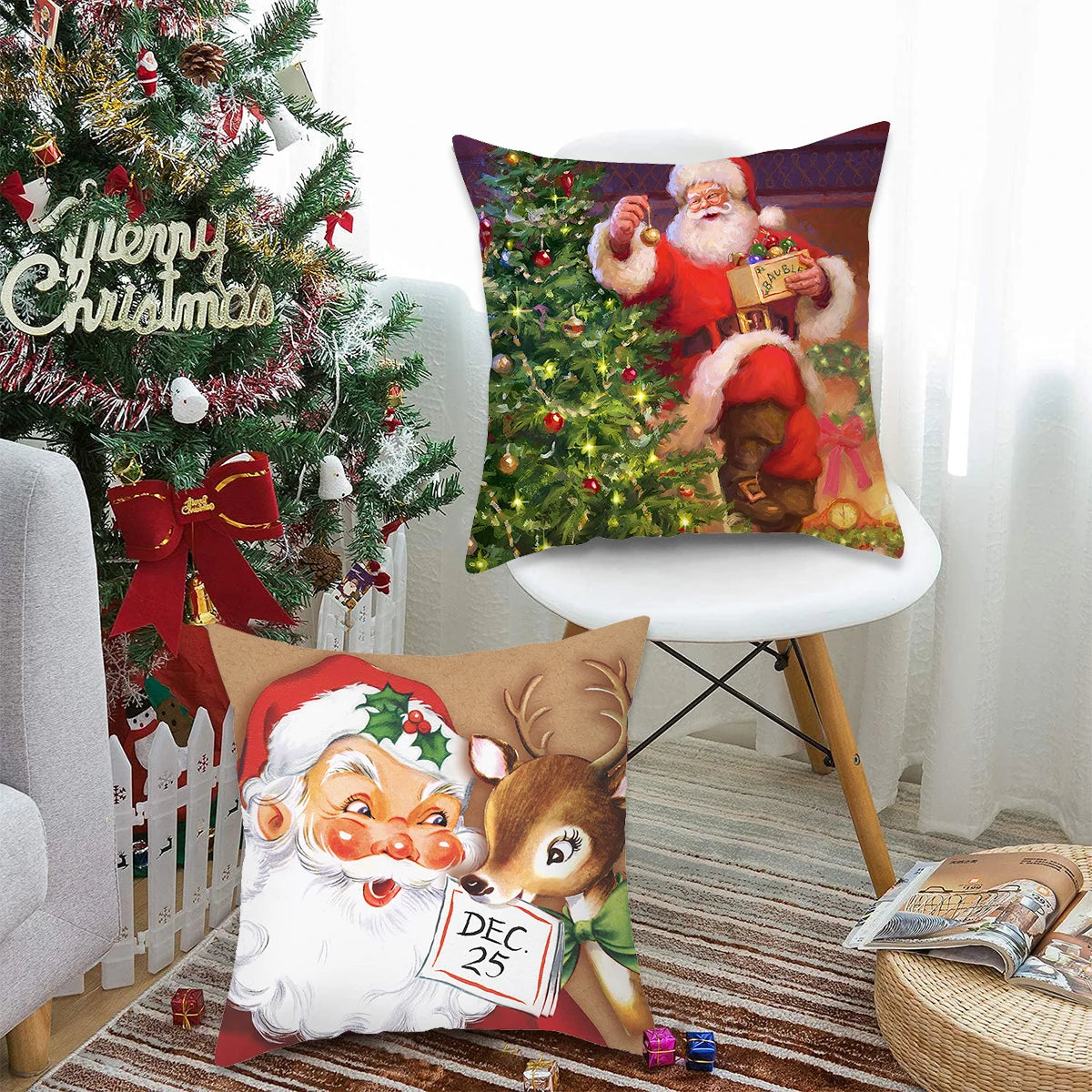 Stylish Christmas Cushion Covers | Festive Throw Pillows for Holiday Decor