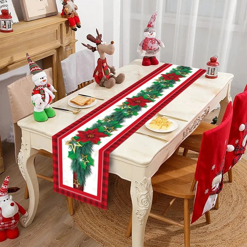 Christmas Table Runner Merry Christmas Decoration for Home Table