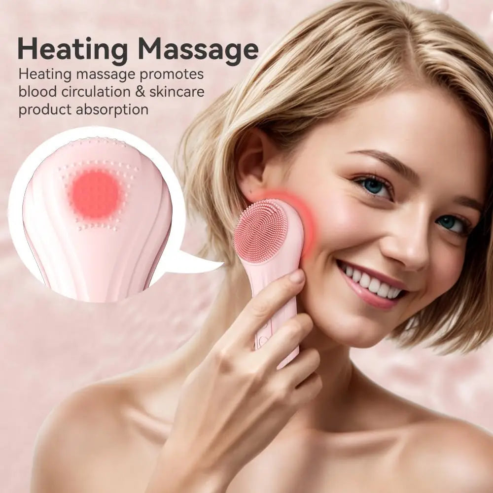Sonic Facial Cleansing Brush – Rechargeable & Deep Cleansing for Radiant Skin