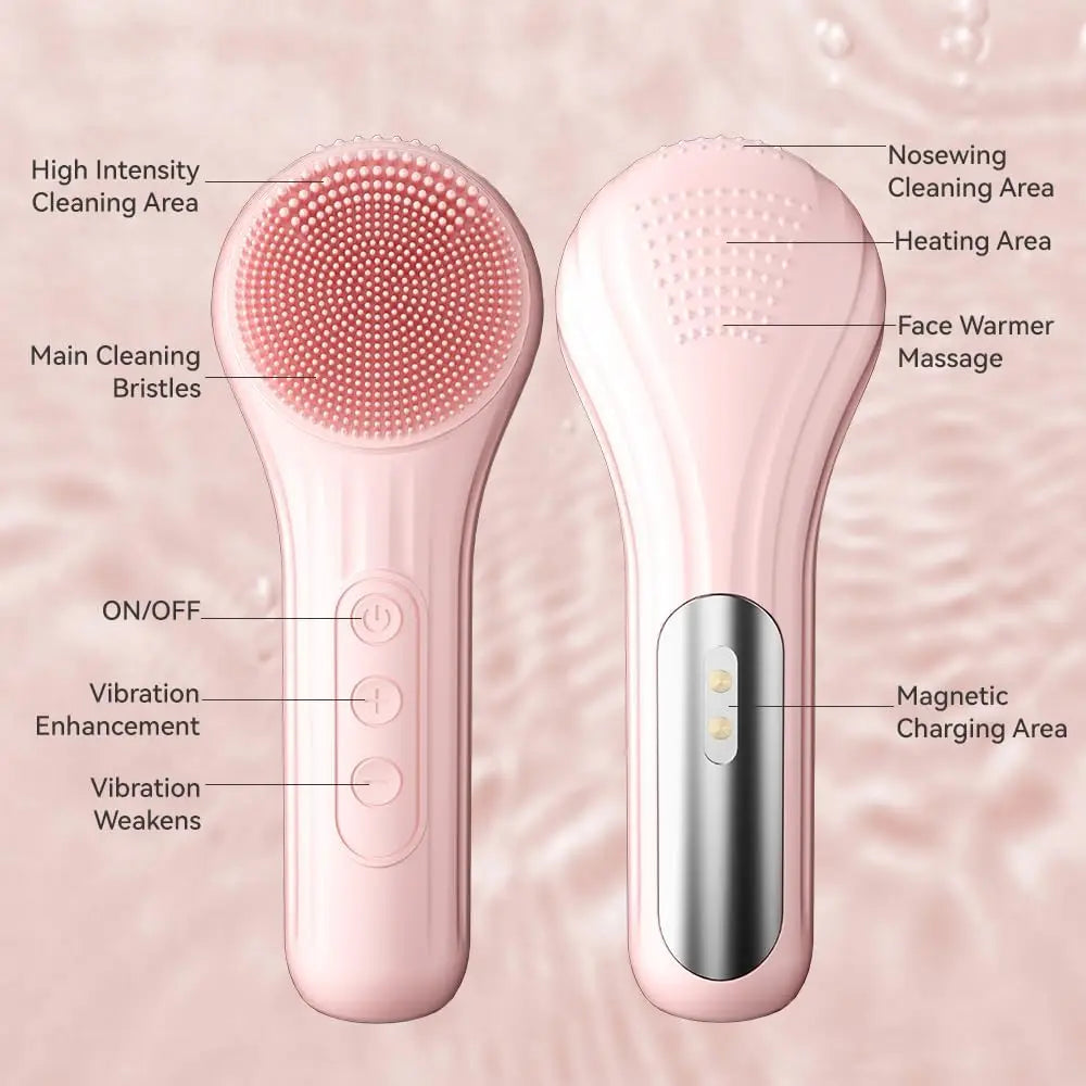 Sonic Facial Cleansing Brush – Rechargeable & Deep Cleansing for Radiant Skin