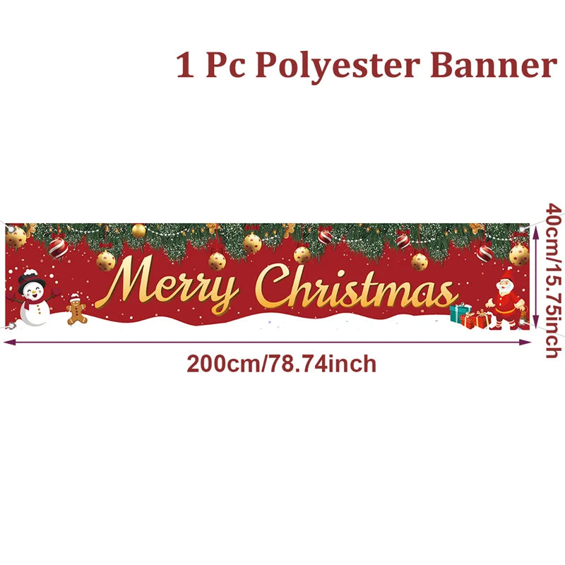 Merry Christmas Outdoor Banner