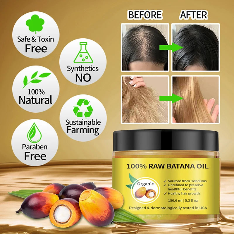 Organic Batana Oil – Hair Repair & Smoothing Conditioner for Stronger, Healthier Hair