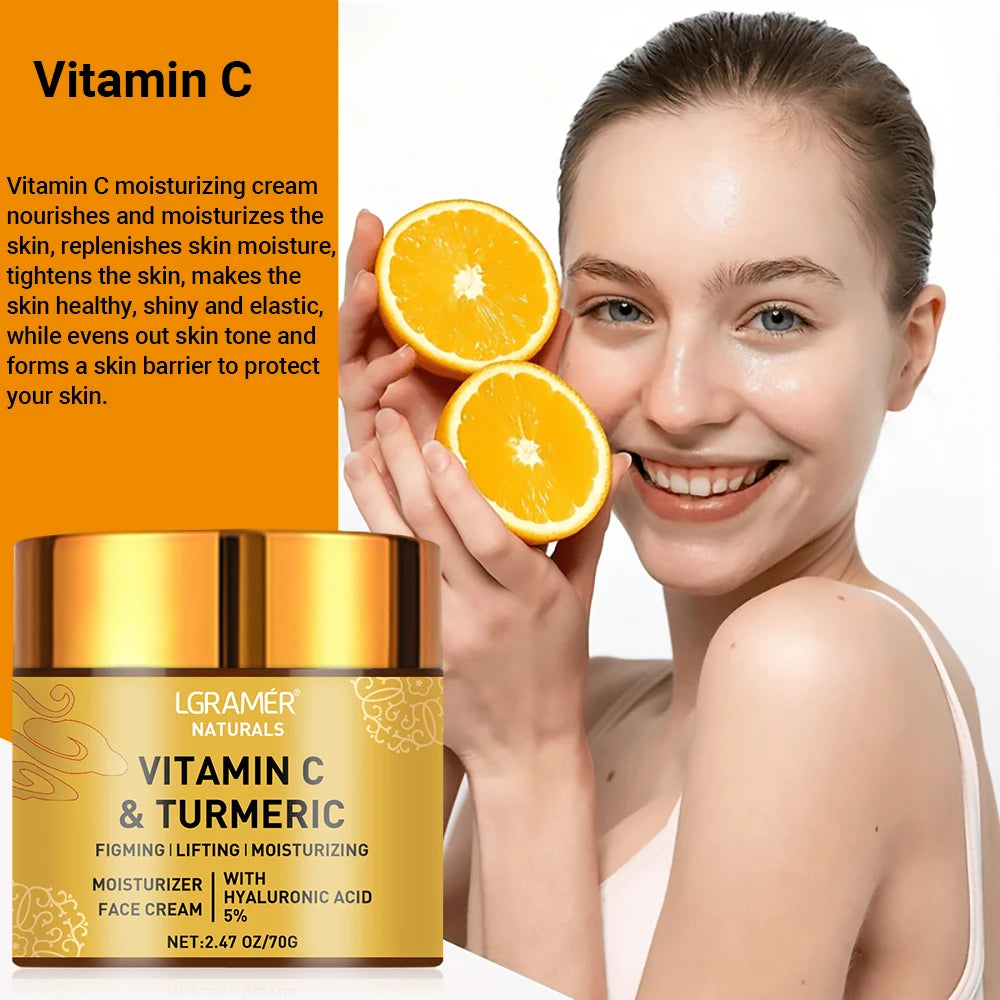 Turmeric & Vitamin C Face Cream – Brighten, Hydrate & Revitalize Your Skin