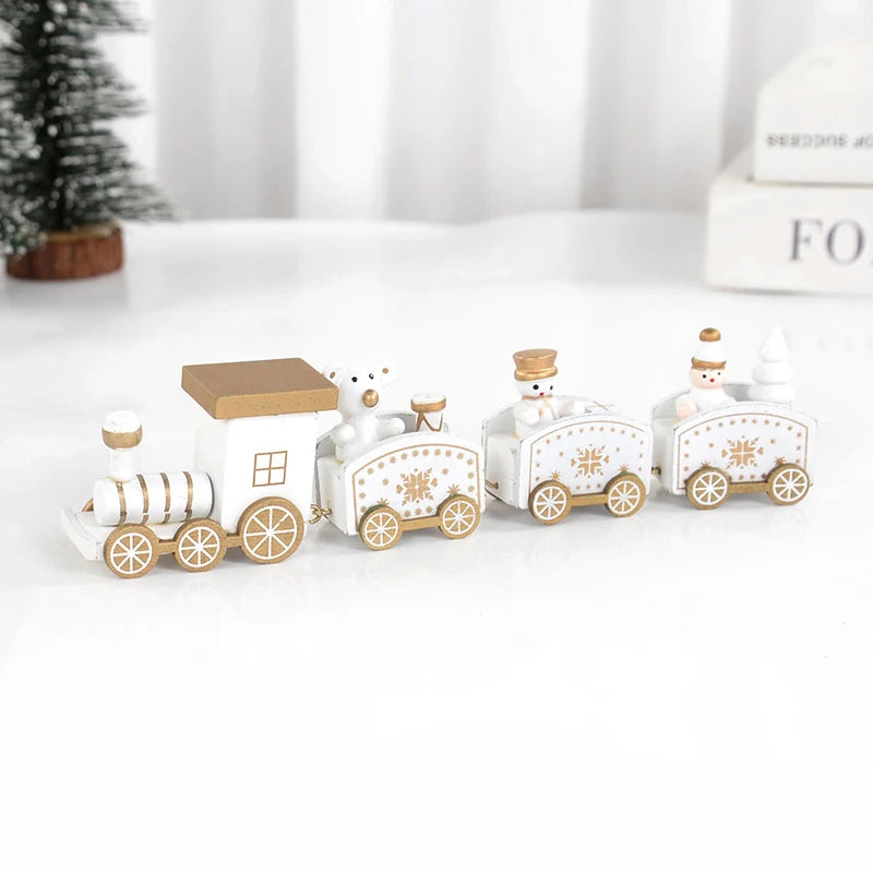 Christmas Wooden Train | Handcrafted Festive Holiday Decoration