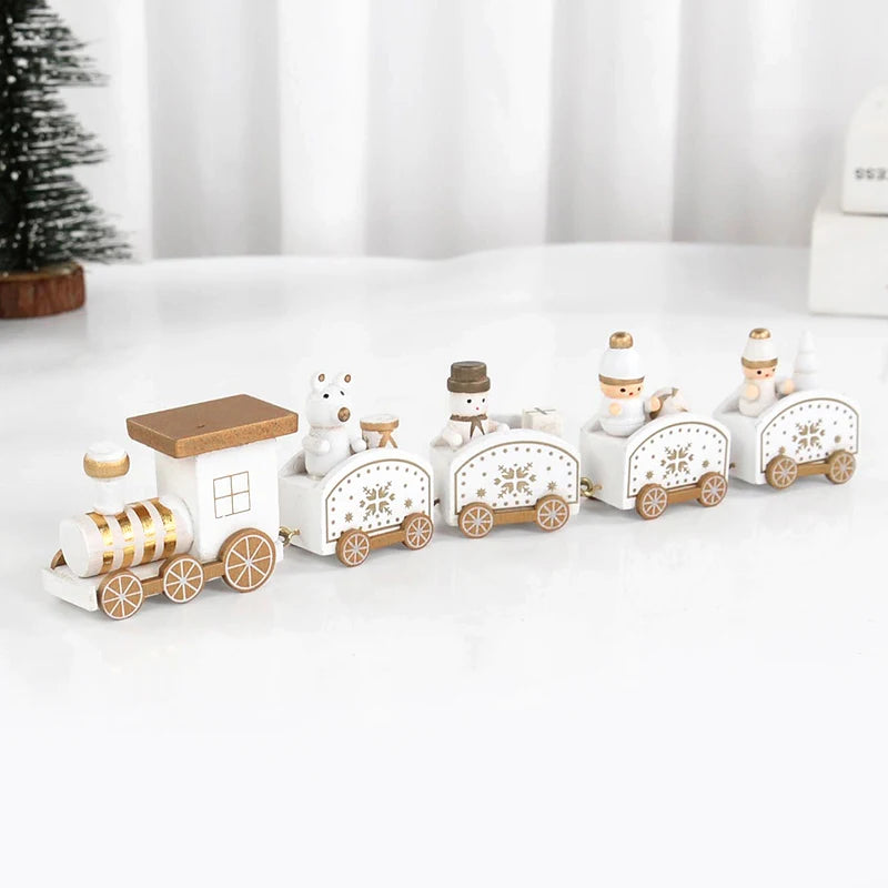 Christmas Wooden Train | Handcrafted Festive Holiday Decoration