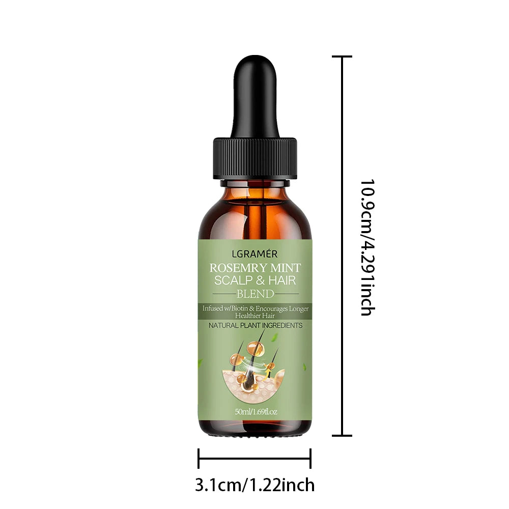 Organic Rosemary Mint Hair Oil – Natural Hair Growth & Scalp Treatment