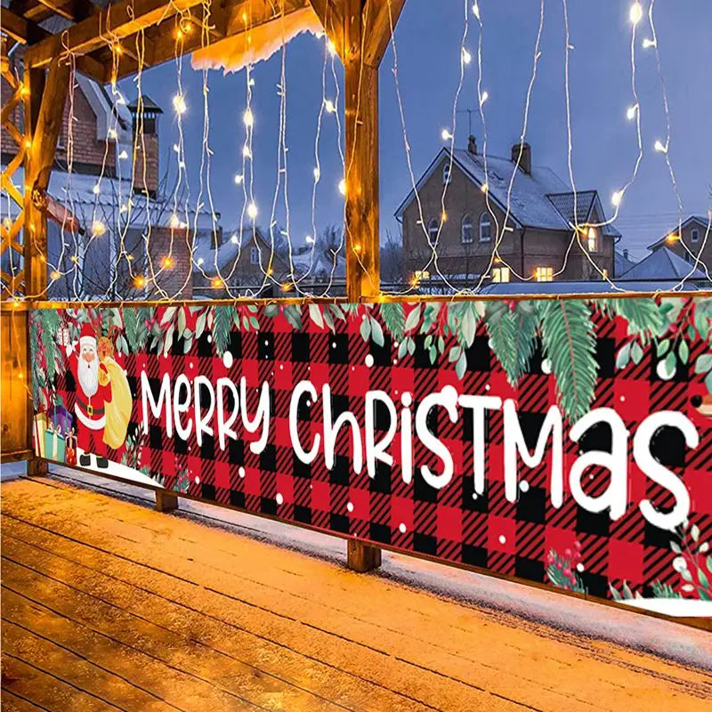Merry Christmas Outdoor Banner
