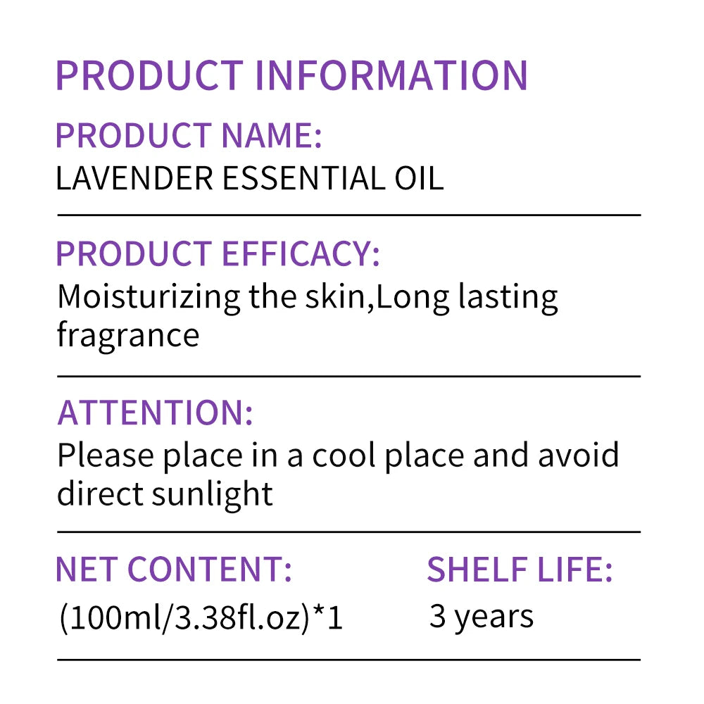 Organic Lavender Essential Oil – Pure & Moisturizing for Relaxation & Skin Care