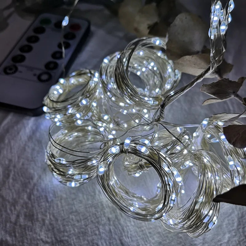 Christmas Lights Curtain | New Year LED String Lights for Festive Decor