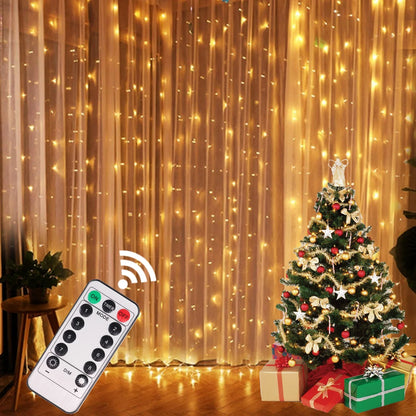 Christmas Lights Curtain | New Year LED String Lights for Festive Decor