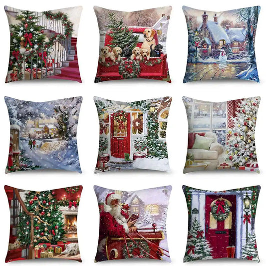 Stylish Christmas Cushion Covers | Festive Throw Pillows for Holiday Decor