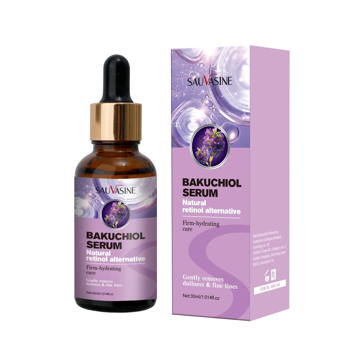 Bakuchiol Serum – Retinol Alternative with Hyaluronic Acid for Firm, Hydrated Skin