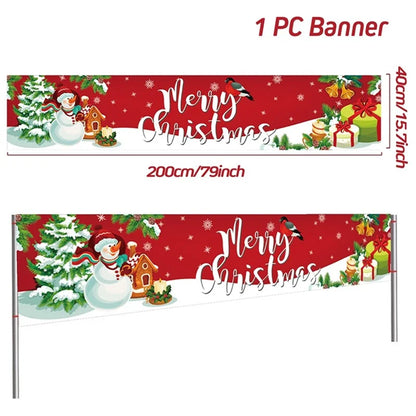 Merry Christmas Outdoor Banner