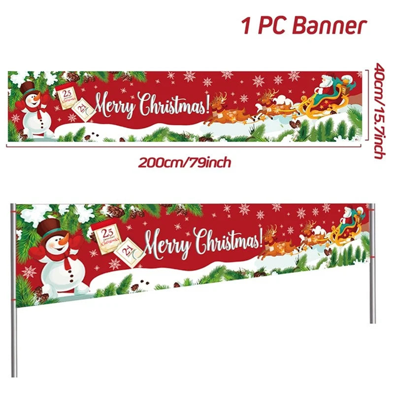 Merry Christmas Outdoor Banner