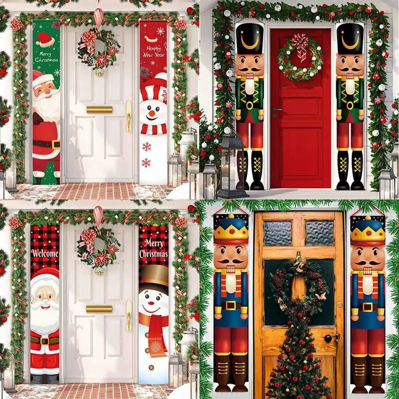 Merry Christmas Door Banner Decoration