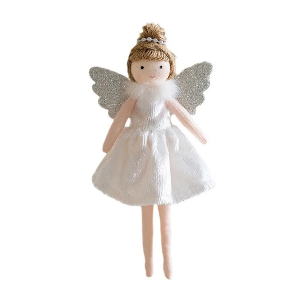 Lovely pink Plush Christmas Angel Girl Doll