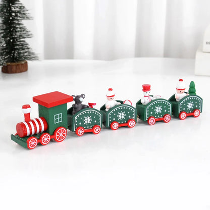 Christmas Wooden Train | Handcrafted Festive Holiday Decoration