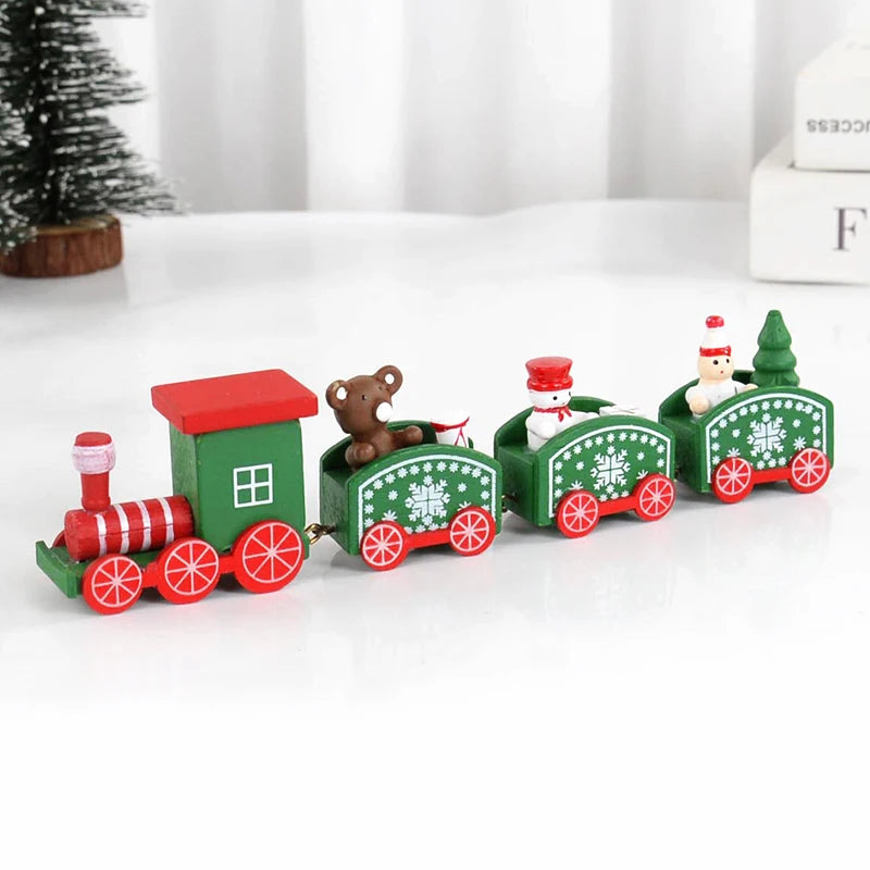 Christmas Wooden Train | Handcrafted Festive Holiday Decoration