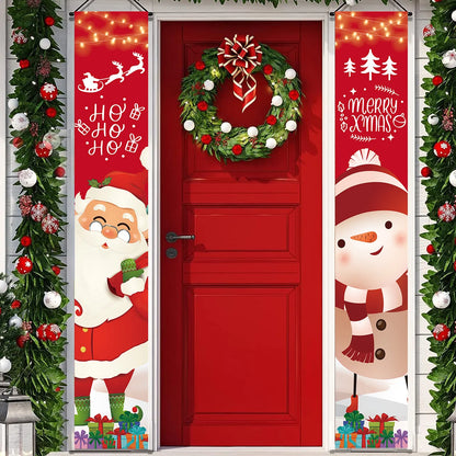 Merry Christmas Door Banner Decoration