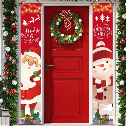 Merry Christmas Door Banner Decoration