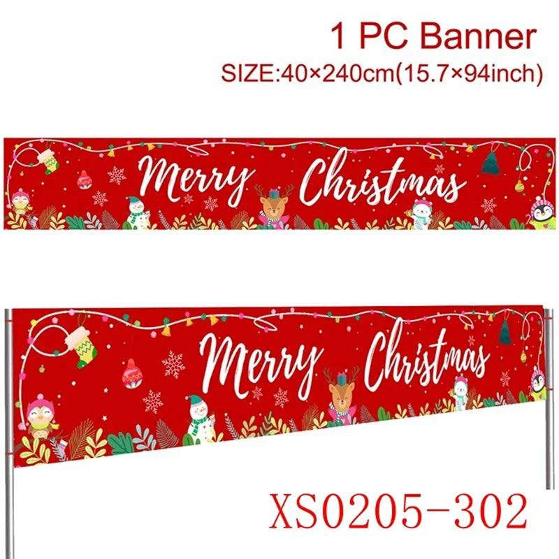 Merry Christmas Outdoor Banner