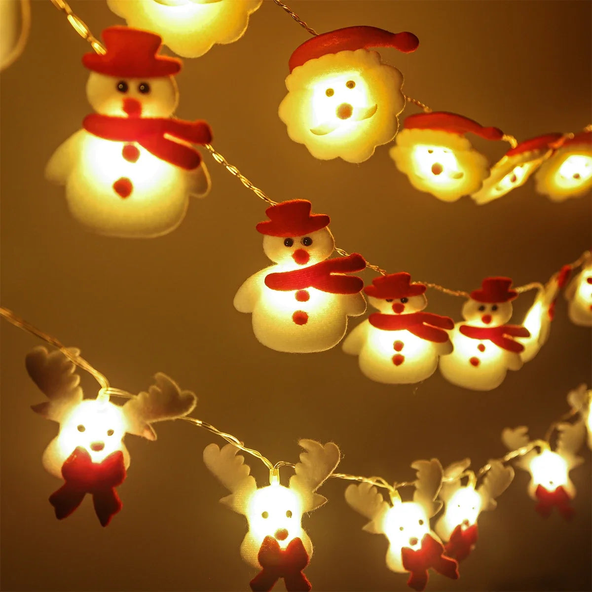 Snowman Christmas LED Garland String Light