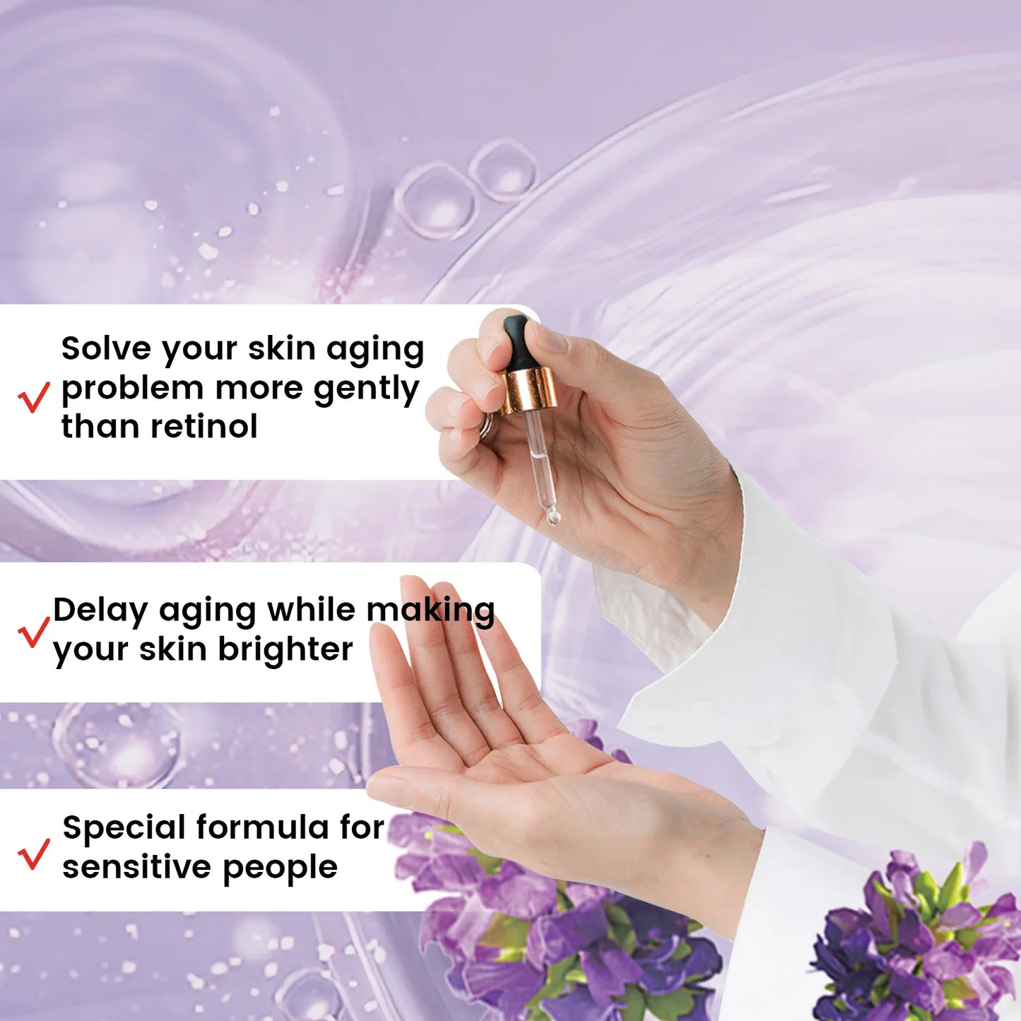 Bakuchiol Serum – Retinol Alternative with Hyaluronic Acid for Firm, Hydrated Skin