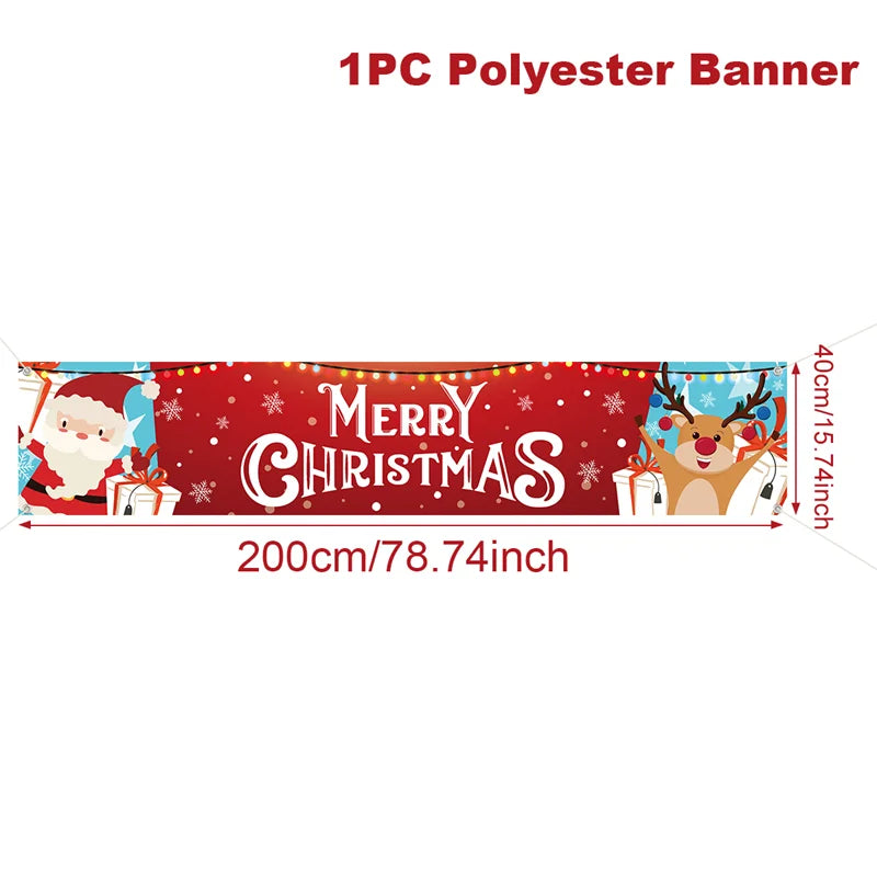 Merry Christmas Outdoor Banner