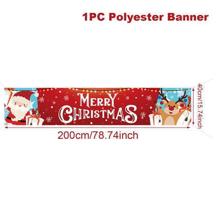 Merry Christmas Outdoor Banner