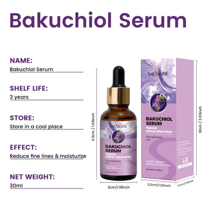Bakuchiol Serum – Retinol Alternative with Hyaluronic Acid for Firm, Hydrated Skin