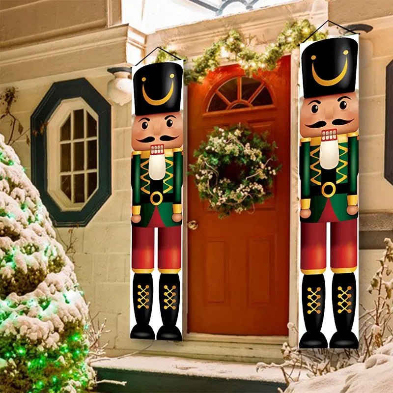 Merry Christmas Door Banner Decoration