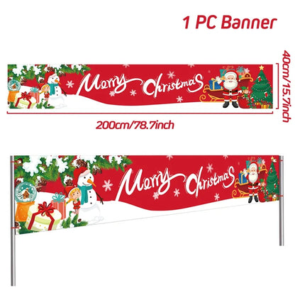 Merry Christmas Outdoor Banner