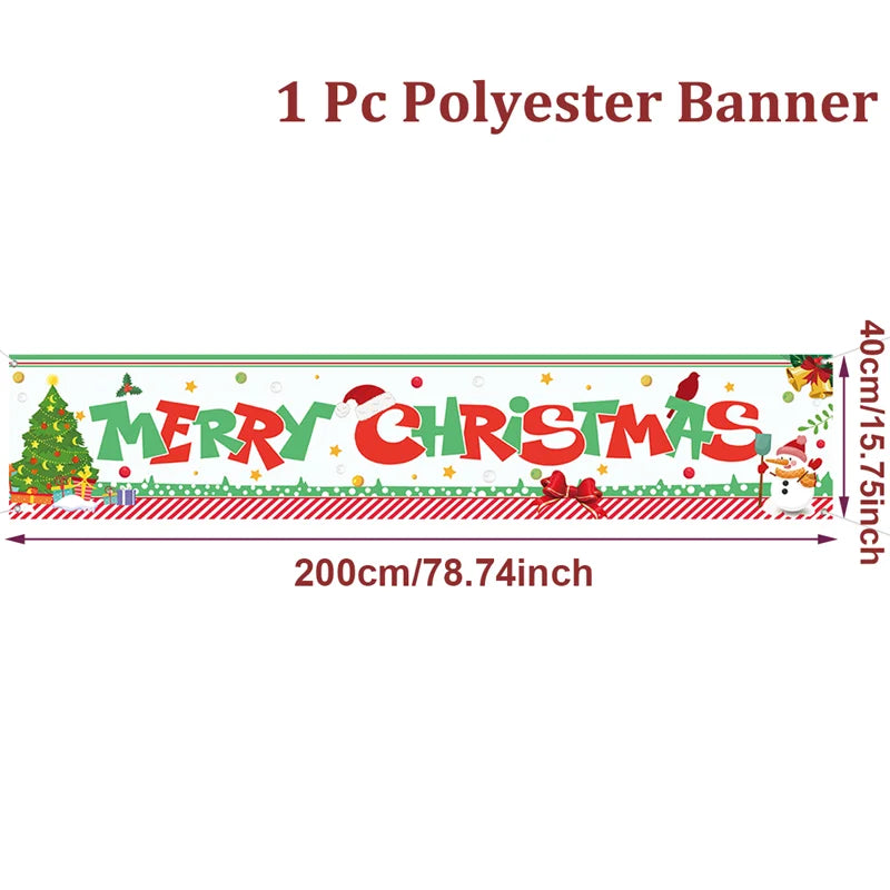 Merry Christmas Outdoor Banner