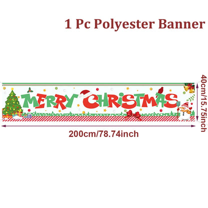 Merry Christmas Outdoor Banner