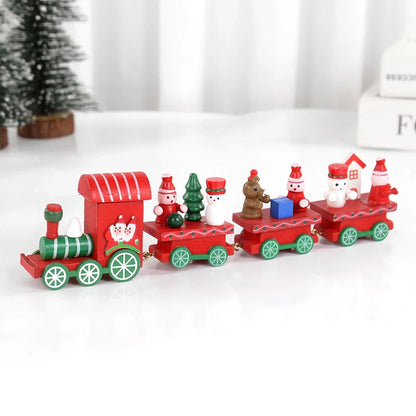 Christmas Wooden Train | Handcrafted Festive Holiday Decoration