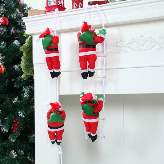 Santa Claus Climbing Ladder Pendant Merry Christmas Decoration