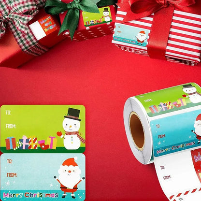 500Pcs Christmas Stickers Xmas Labels Stickers Decor