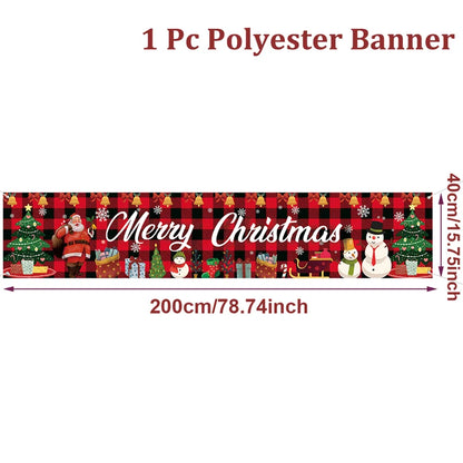 Merry Christmas Outdoor Banner