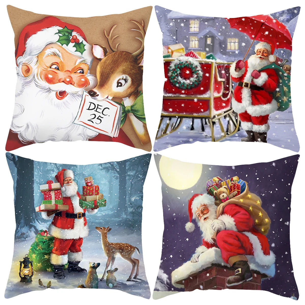 Stylish Christmas Cushion Covers | Festive Throw Pillows for Holiday Decor