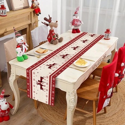 Christmas Table Runner Merry Christmas Decoration for Home Table